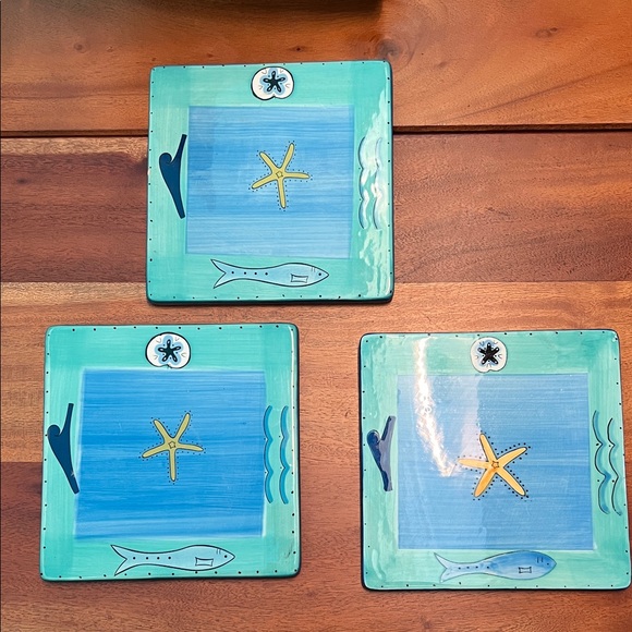 KIC Earthenware Other - Ceramic Trivets Sea Star Ocean Theme - 3 Available